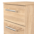 Hadley 2 Drawer Bedside Oak from Roseland Furniture