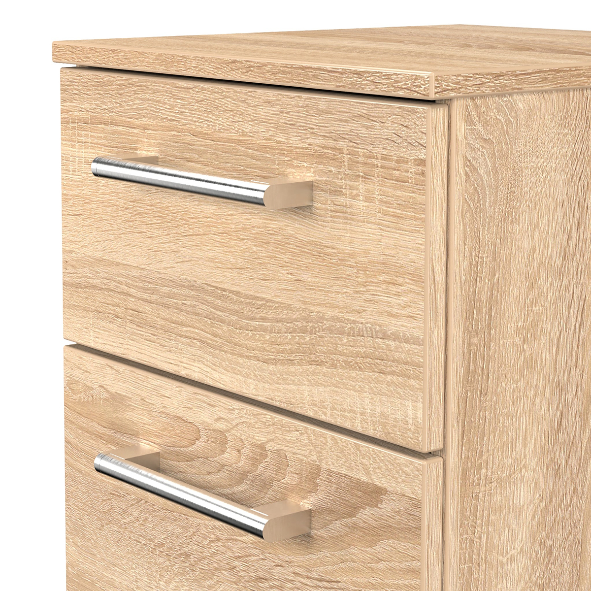 Hadley 2 Drawer Bedside Oak from Roseland Furniture