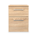 Hadley 2 Drawer Bedside Oak from Roseland Furniture