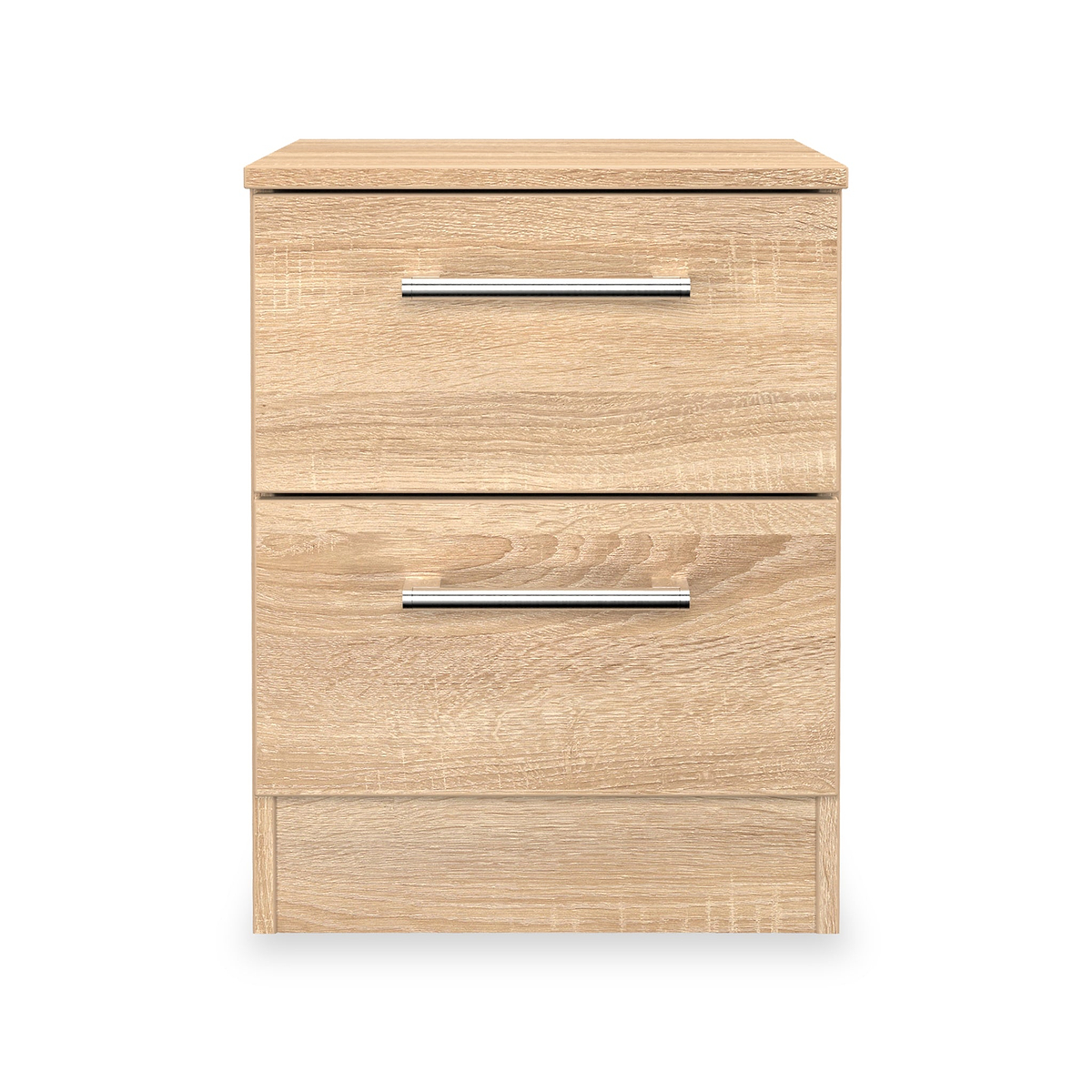 Hadley 2 Drawer Bedside Oak from Roseland Furniture