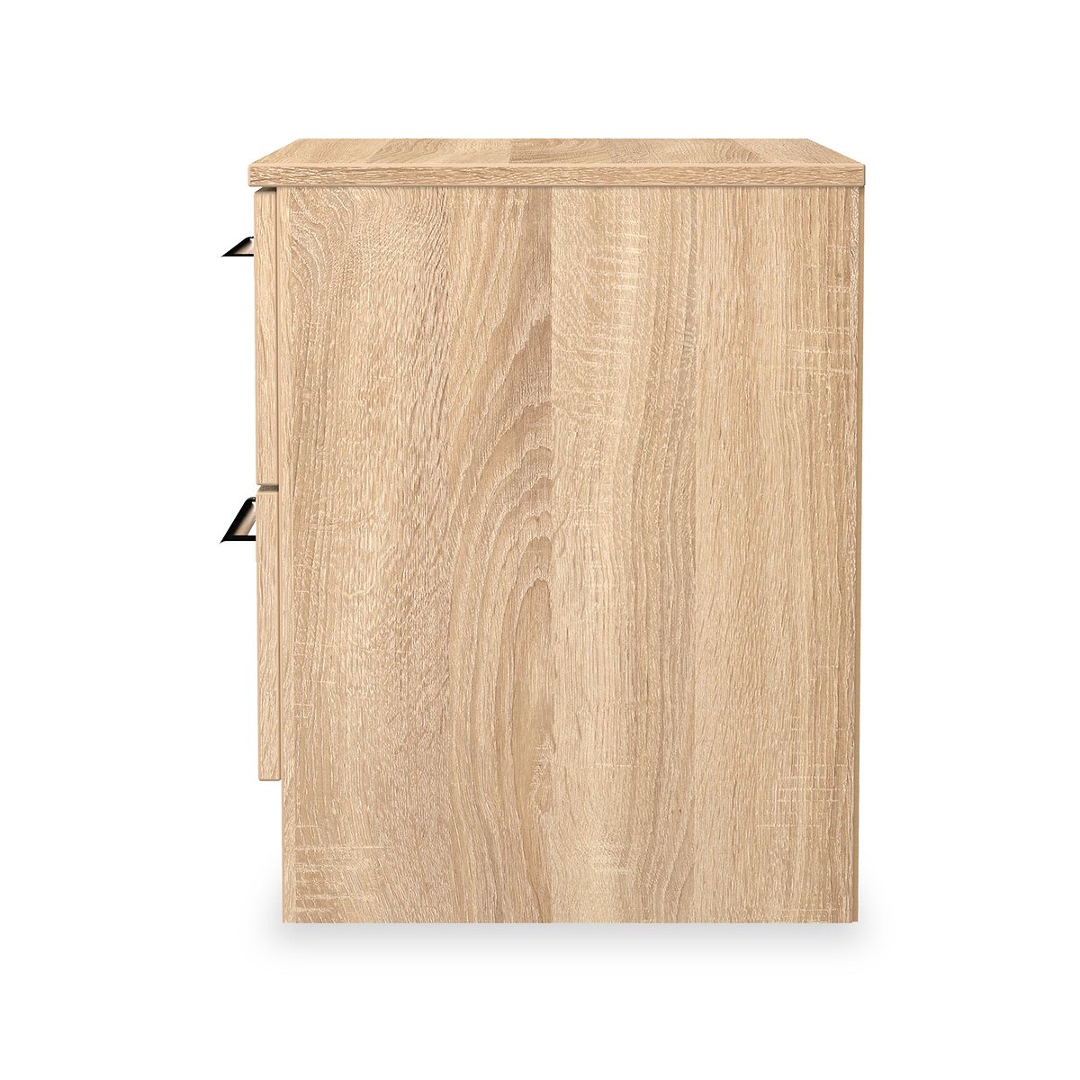 Hadley 2 Drawer Bedside Oak from Roseland Furniture