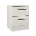 Hadley 2 Drawer Bedside Grey from Roseland Furniture