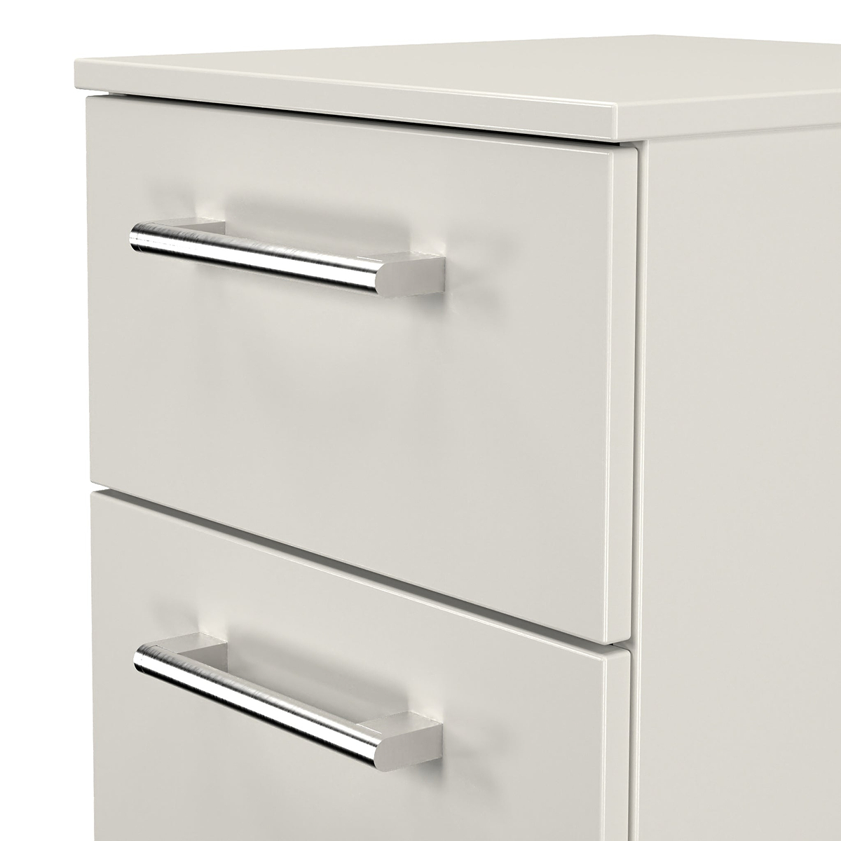 Hadley 2 Drawer Bedside Grey from Roseland Furniture
