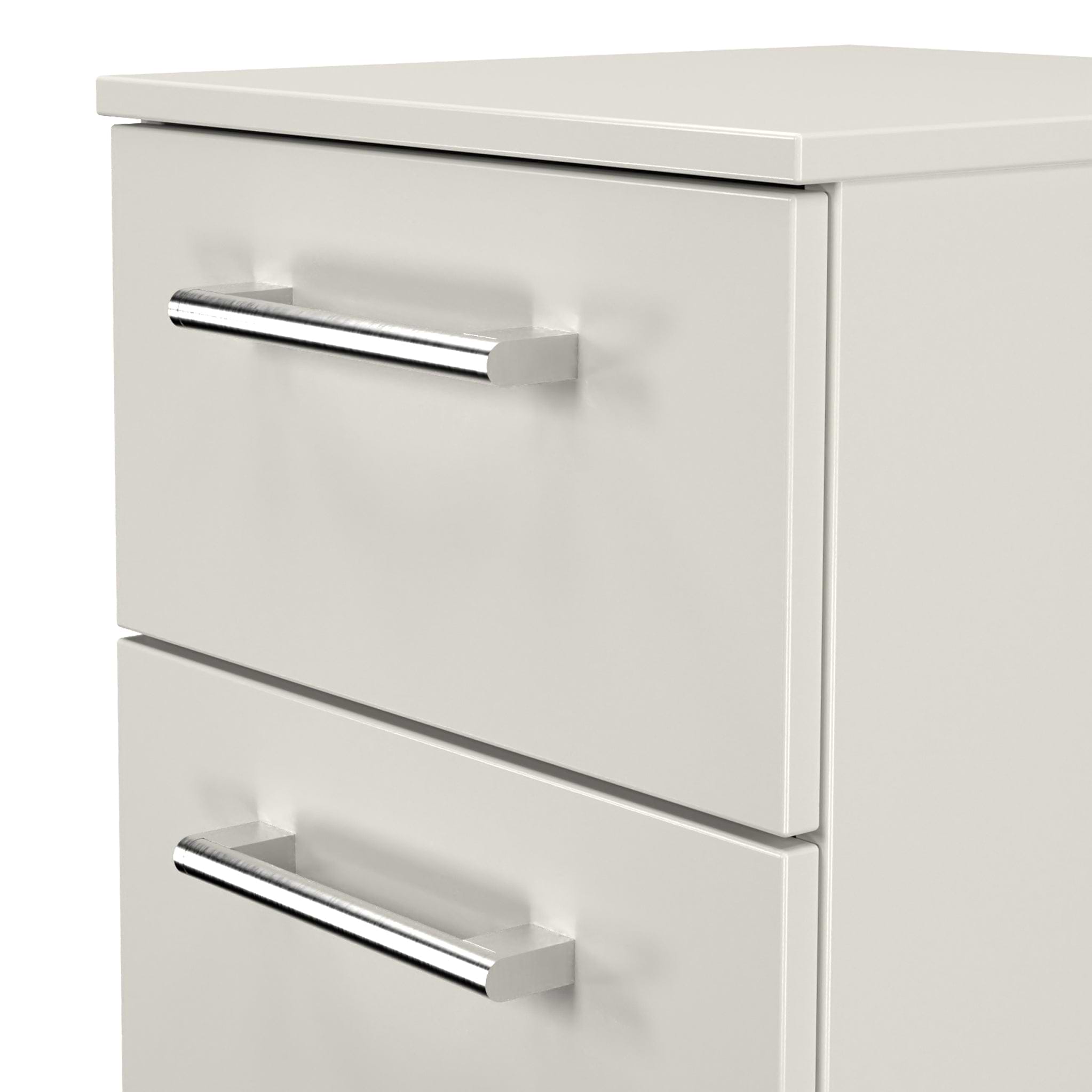 Hadley 2 Drawer Bedside Grey from Roseland Furniture