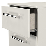 Hadley 2 Drawer Bedside Grey from Roseland Furniture