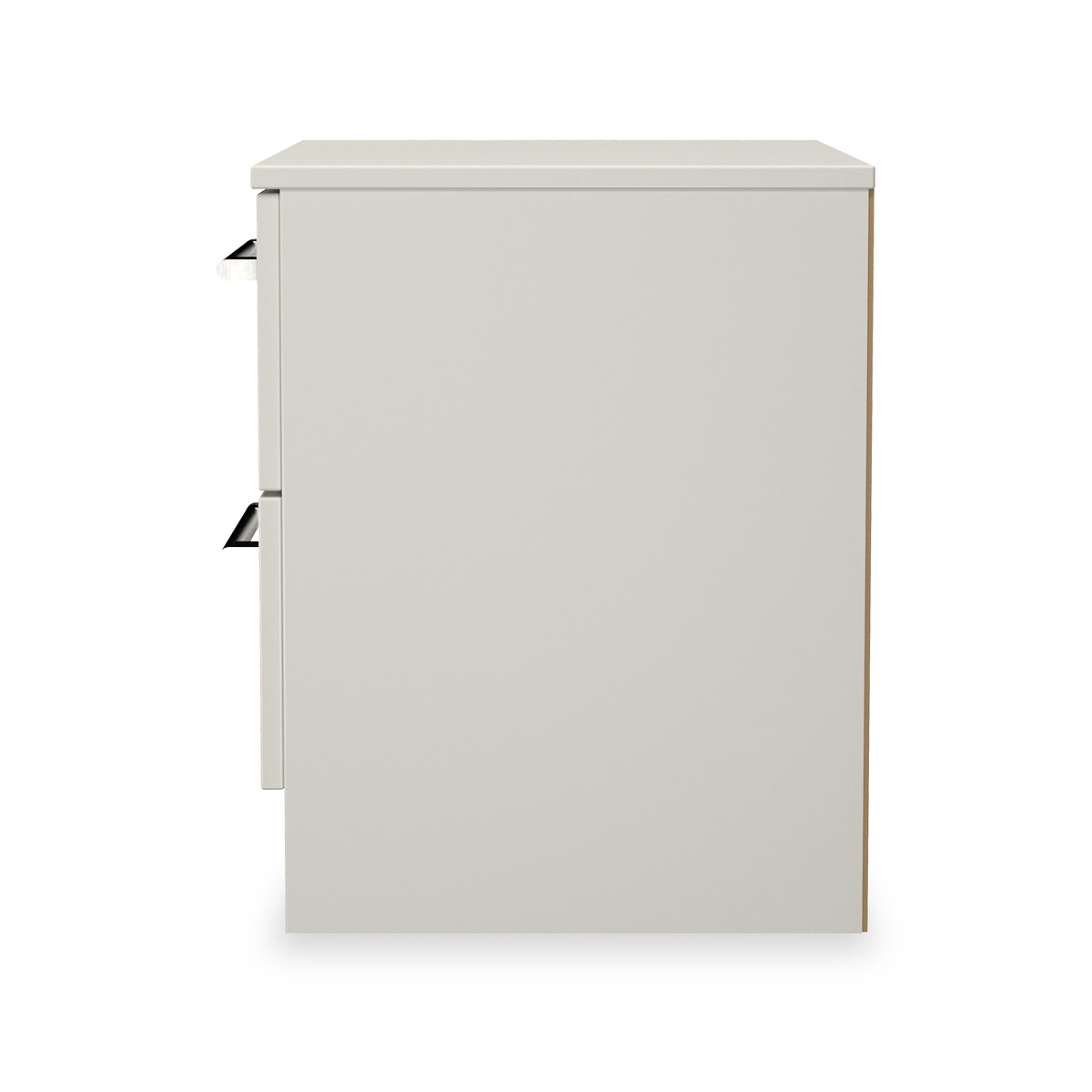 Hadley 2 Drawer Bedside Grey from Roseland Furniture
