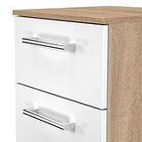 Hadley 2 Drawer Bedside White Oak from Roseland Furniture