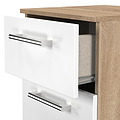Hadley 2 Drawer Bedside White Oak from Roseland Furniture