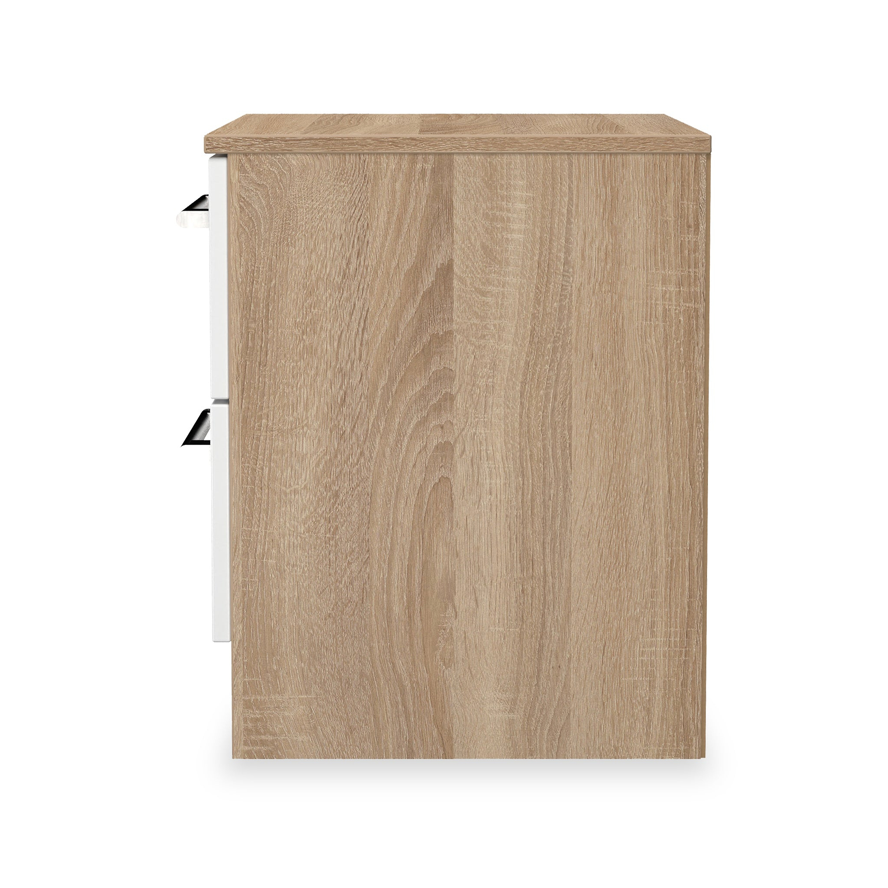 Hadley 2 Drawer Bedside White Oak from Roseland Furniture