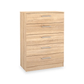 Hadley 5 Drawer Chest Oak from Roseland Furniture