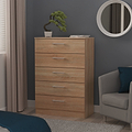 Hadley 5 Drawer Chest Oak from Roseland Furniture