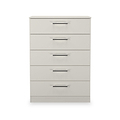 Hadley 5 Drawer Chest Grey from Roseland Furniture