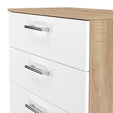Hadley 5 Drawer Chest White Oak from Roseland Furniture