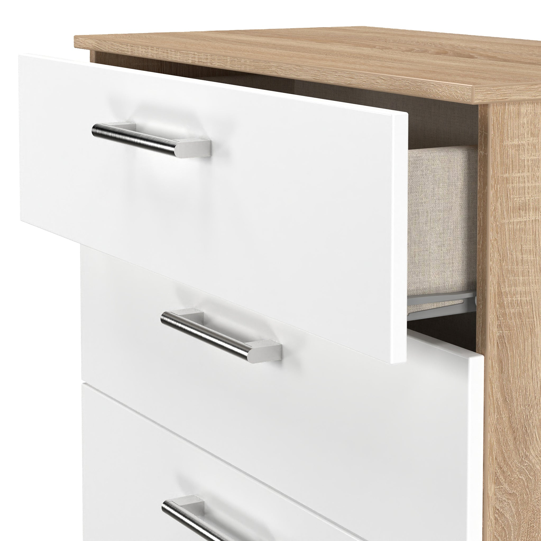 Hadley 5 Drawer Chest White Oak from Roseland Furniture