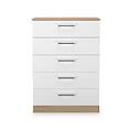 Hadley 5 Drawer Chest White Oak from Roseland Furniture