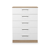 Hadley 5 Drawer Chest White Oak from Roseland Furniture