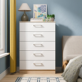 Hadley 5 Drawer Chest White Oak from Roseland Furniture