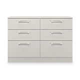 Hadley 6 Drawer Chest Grey from Roseland Furniture