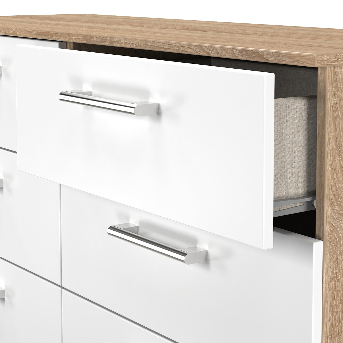Hadley 6 Drawer Chest White Oak from Roseland Furniture
