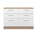 Hadley 6 Drawer Chest White Oak from Roseland Furniture