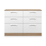 Hadley 6 Drawer Chest White Oak from Roseland Furniture
