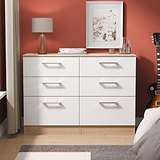 Hadley 6 Drawer Chest White Oak from Roseland Furniture