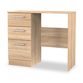 Hadley 3 Drawer Dressing Table Oak from Roseland Furniture
