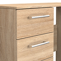 Hadley 3 Drawer Dressing Table Oak from Roseland Furniture