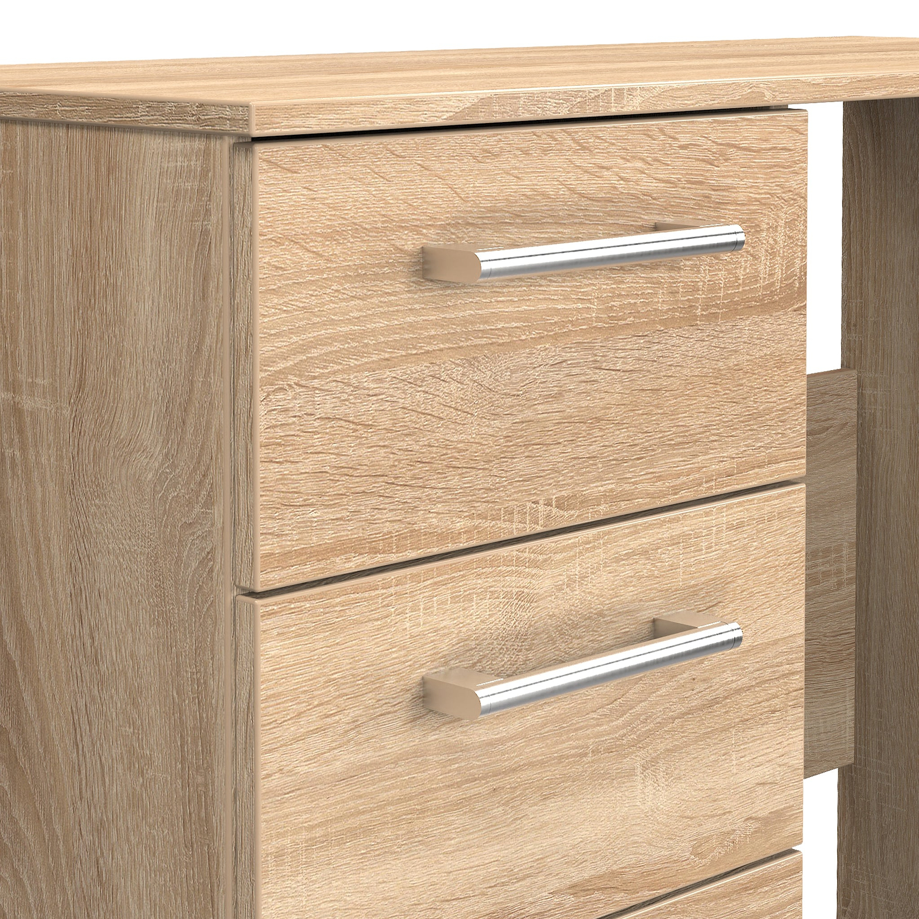 Hadley 3 Drawer Dressing Table Oak from Roseland Furniture