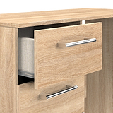 Hadley 3 Drawer Dressing Table Oak from Roseland Furniture