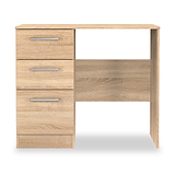 Hadley 3 Drawer Dressing Table Oak from Roseland Furniture