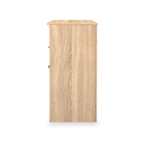 Hadley 3 Drawer Dressing Table Oak from Roseland Furniture