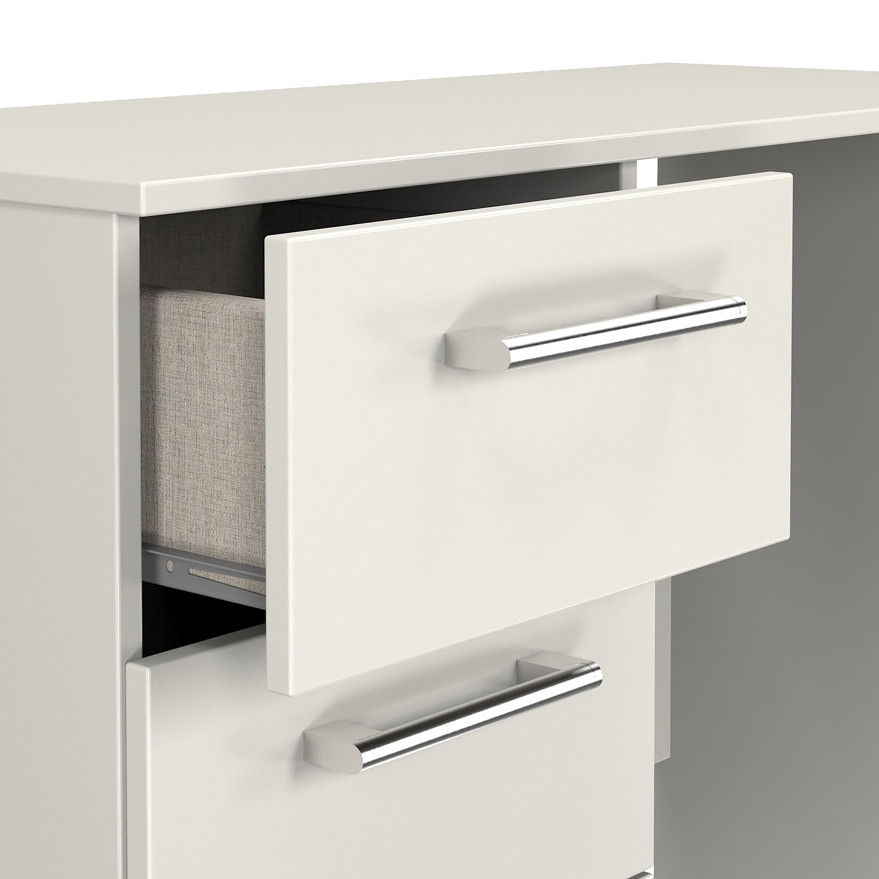Hadley 3 Drawer Dressing Table Grey from Roseland Furniture