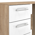 Hadley 3 Drawer Dressing Table White Oak from Roseland Furniture