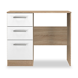Hadley 3 Drawer Dressing Table White Oak from Roseland Furniture