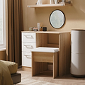 Hadley 3 Drawer Dressing Table White Oak from Roseland Furniture