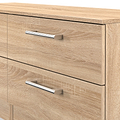 Hadley 4 Drawer Low Storage Unit Oak from Roseland Furniture