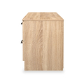 Hadley 4 Drawer Low Storage Unit Oak from Roseland Furniture