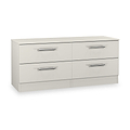Hadley 4 Drawer Low Storage Unit Grey from Roseland Furniture