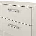 Hadley 4 Drawer Low Storage Unit Grey from Roseland Furniture
