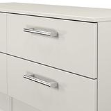 Hadley 4 Drawer Low Storage Unit Grey from Roseland Furniture