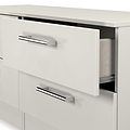 Hadley 4 Drawer Low Storage Unit Grey from Roseland Furniture