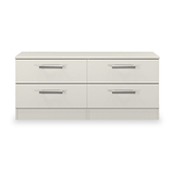 Hadley 4 Drawer Low Storage Unit Grey from Roseland Furniture