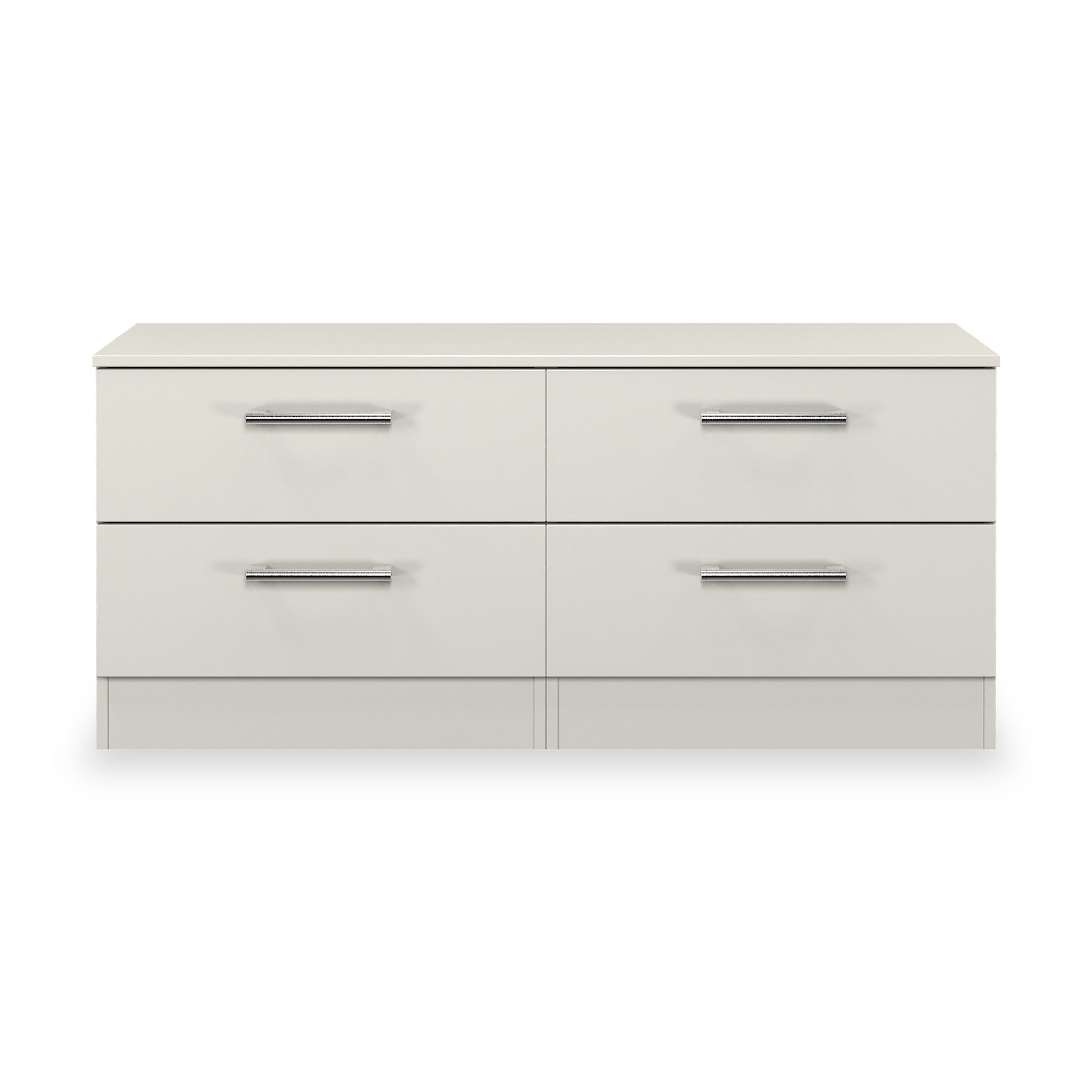 Hadley 4 Drawer Low Storage Unit Grey from Roseland Furniture