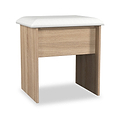 Hadley Dressing Table Stool Oak from Roseland Furniture