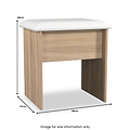Hadley Dressing Table Stool Oak from Roseland Furniture