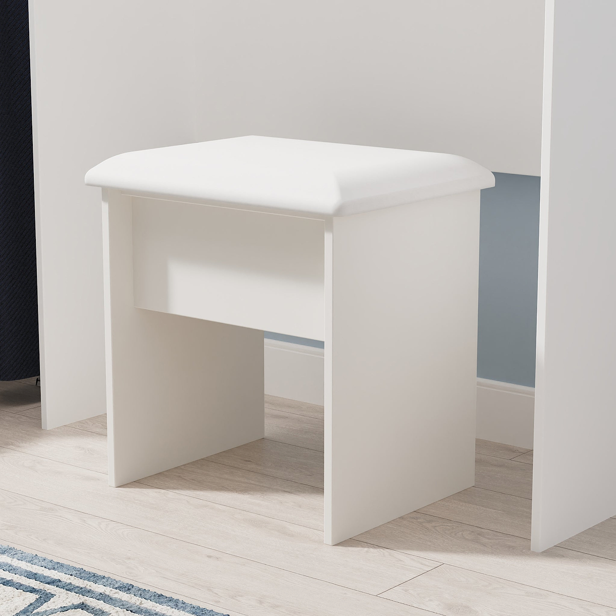 Hadley Dressing Table Stool Grey from Roseland Furniture