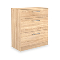 Hadley 3 Drawer Deep Chest Oak from Roseland Furniture