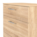 Hadley 3 Drawer Deep Chest Oak from Roseland Furniture