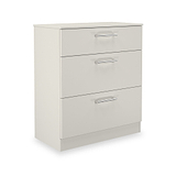 Hadley 3 Drawer Deep Chest Grey from Roseland Furniture